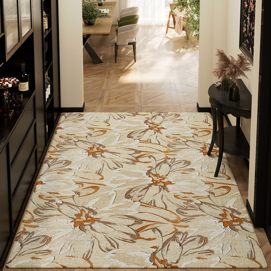 Floral Design Area Rug