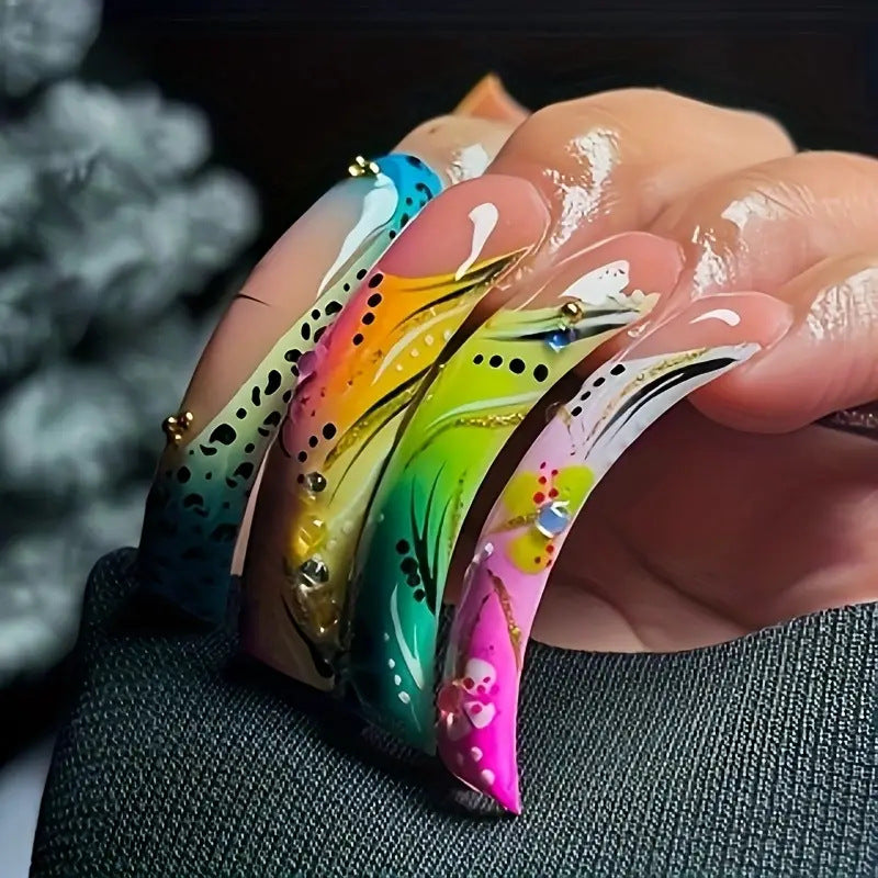 Artistic Long Length Press-On Nails Kalsten