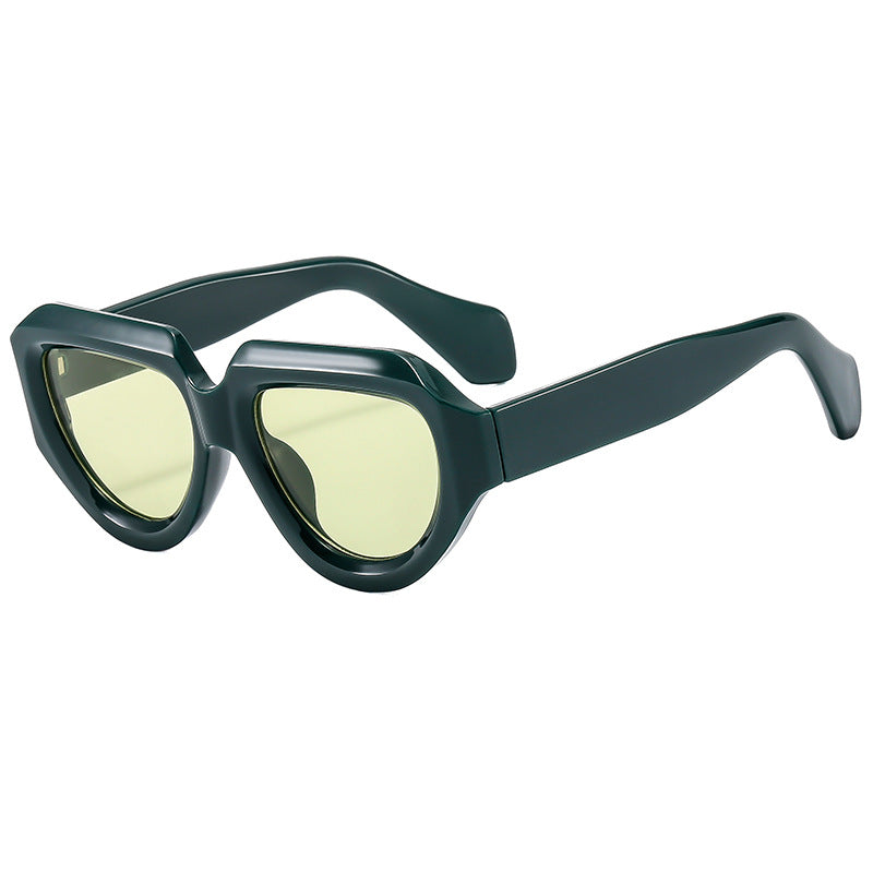 Women's Cat-Eye Sunglasses with Modern Transparent Frame and UV Protection Kalsten