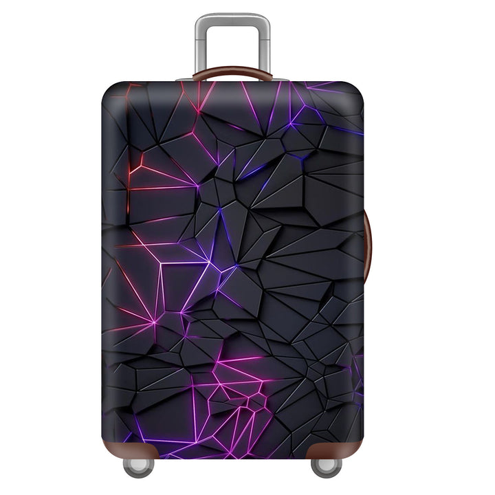 Unisex hard-shell travel suitcase in world travel design Kalsten