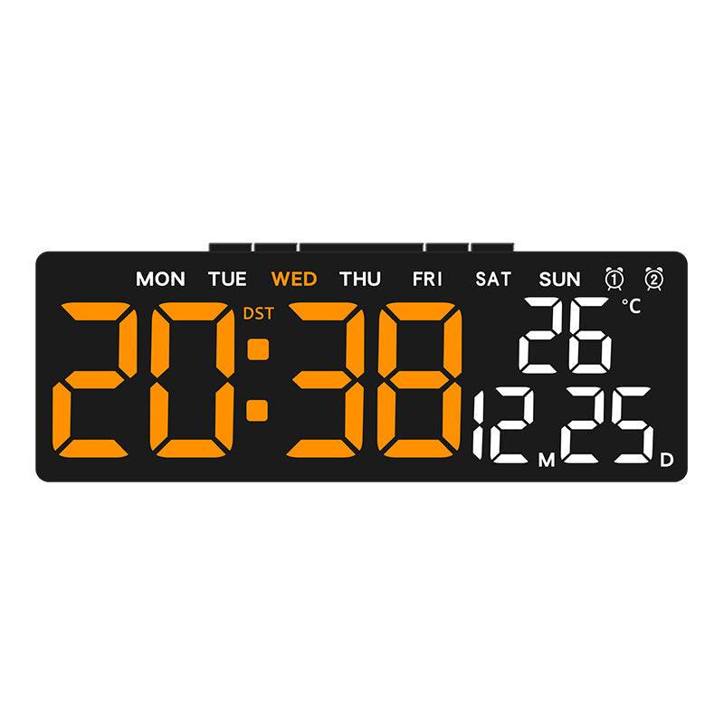 Digital weather alarm clock with large LED display and temperature display Kalsten