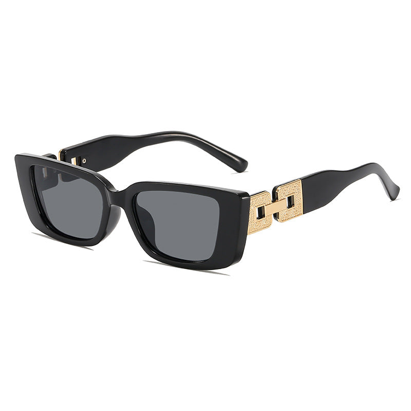 Oversized Square Frame Sunglasses with Glamorous Accent Kalsten
