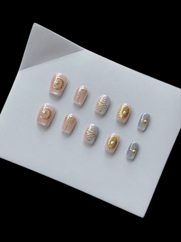 Celestial-Inspired Press-On Nail Set