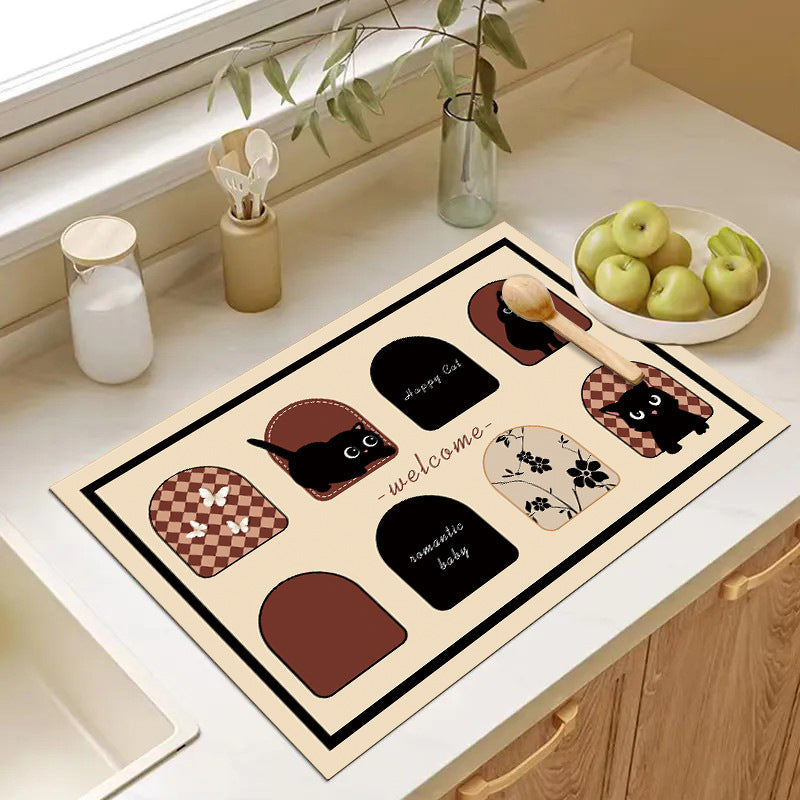 Cute Cartoon Dog Kitchen Mat Kalsten