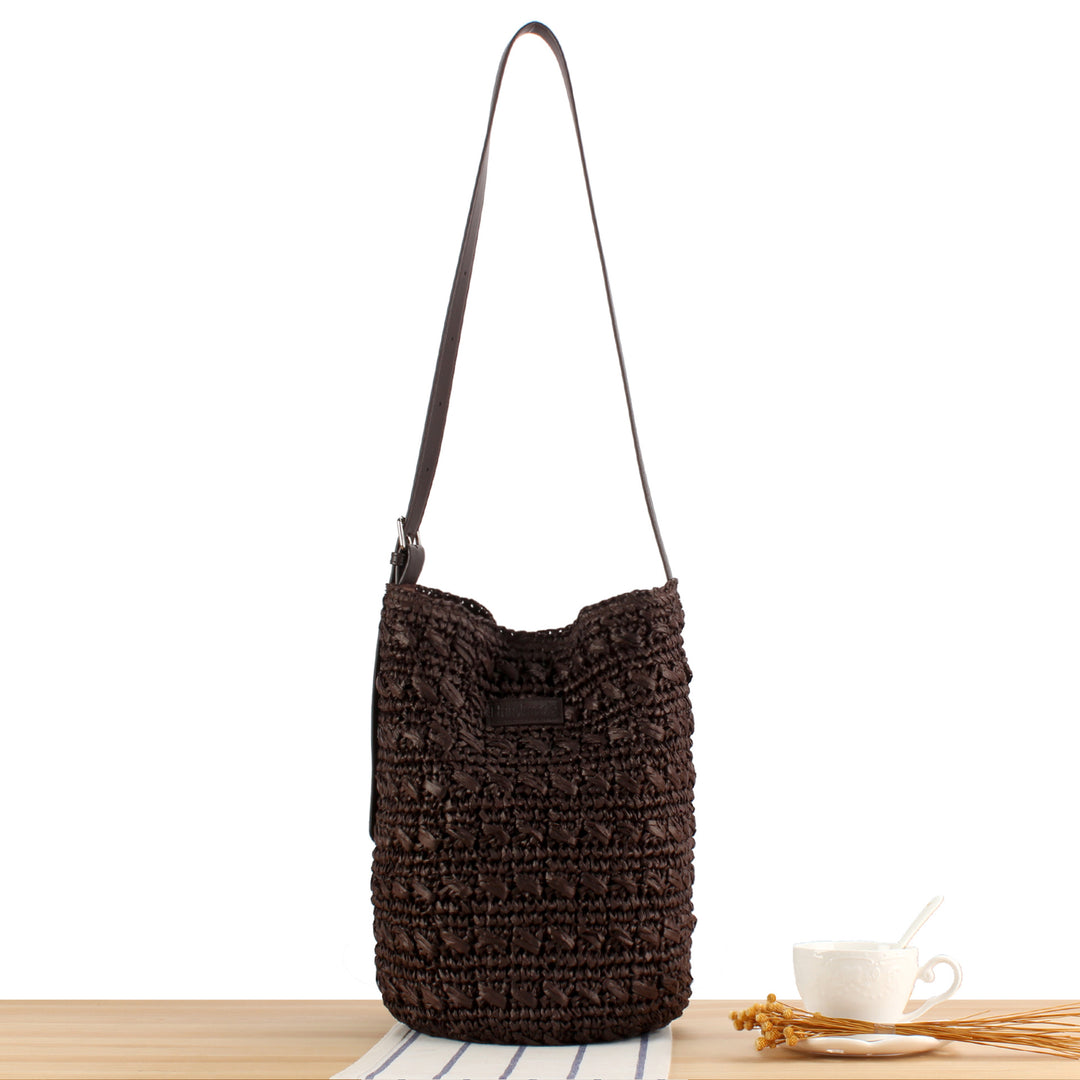 Shoulder bag with modern macrame design Kalsten