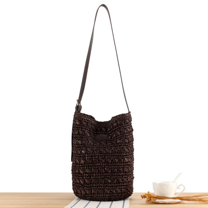Shoulder bag with modern macrame design Kalsten