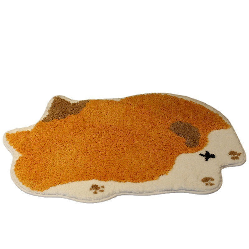 Cartoon Cat Shaped Bath Mat Kalsten