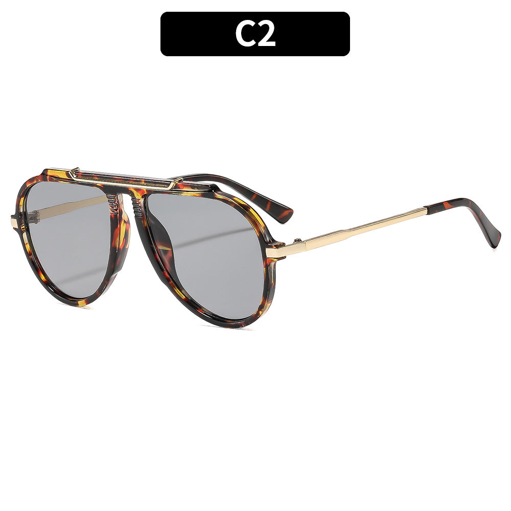 Retro-Inspired Fashion Aviator Sunglasses