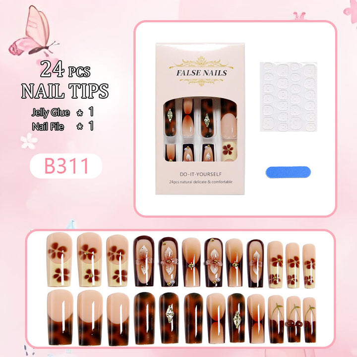 DIY Art Nail Set with Floral Designs Kalsten