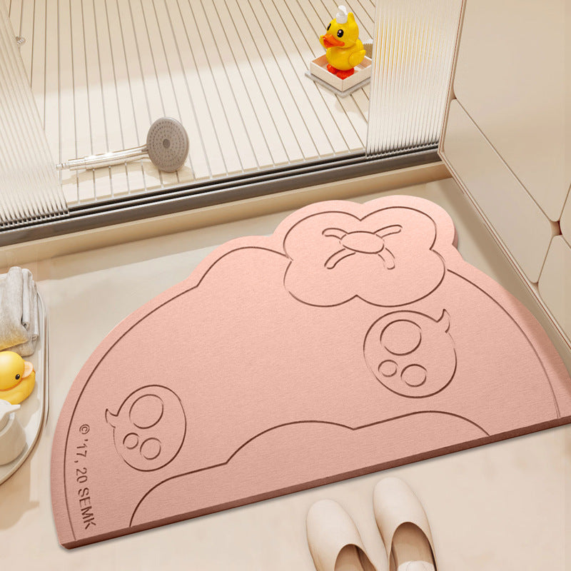 Playful Cartoon Bath Mat Kalsten