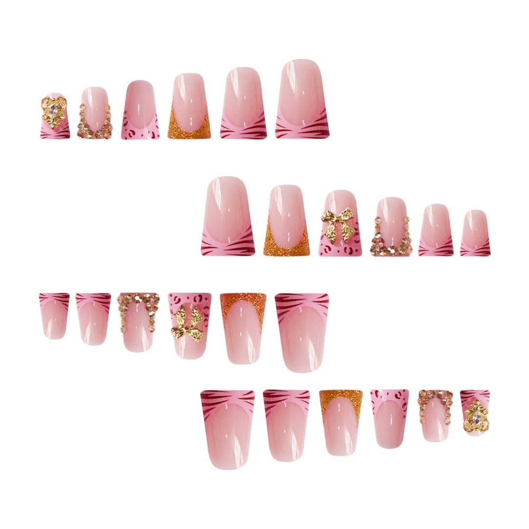 Decorative Gem-Embellished Press-On Nail Extensions Kalsten