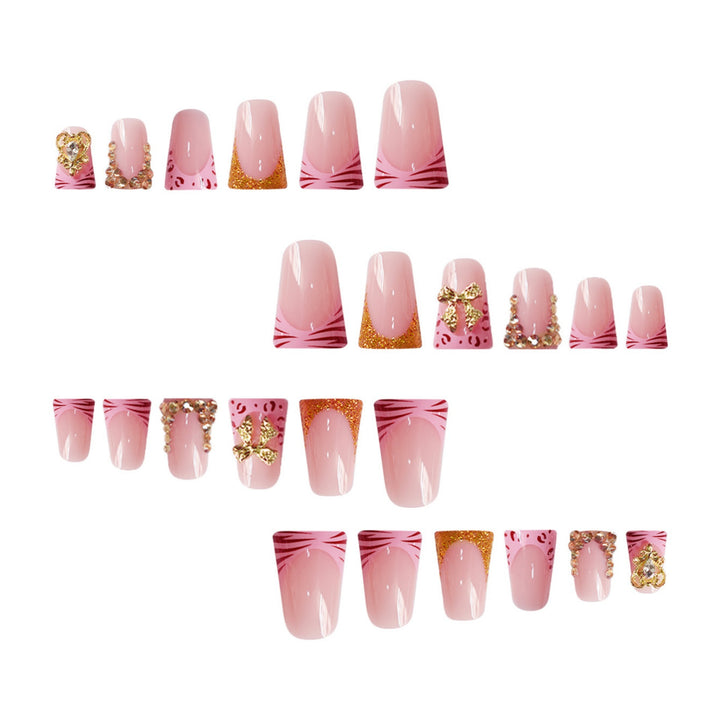 Decorative Gem-Embellished Press-On Nail Extensions Kalsten
