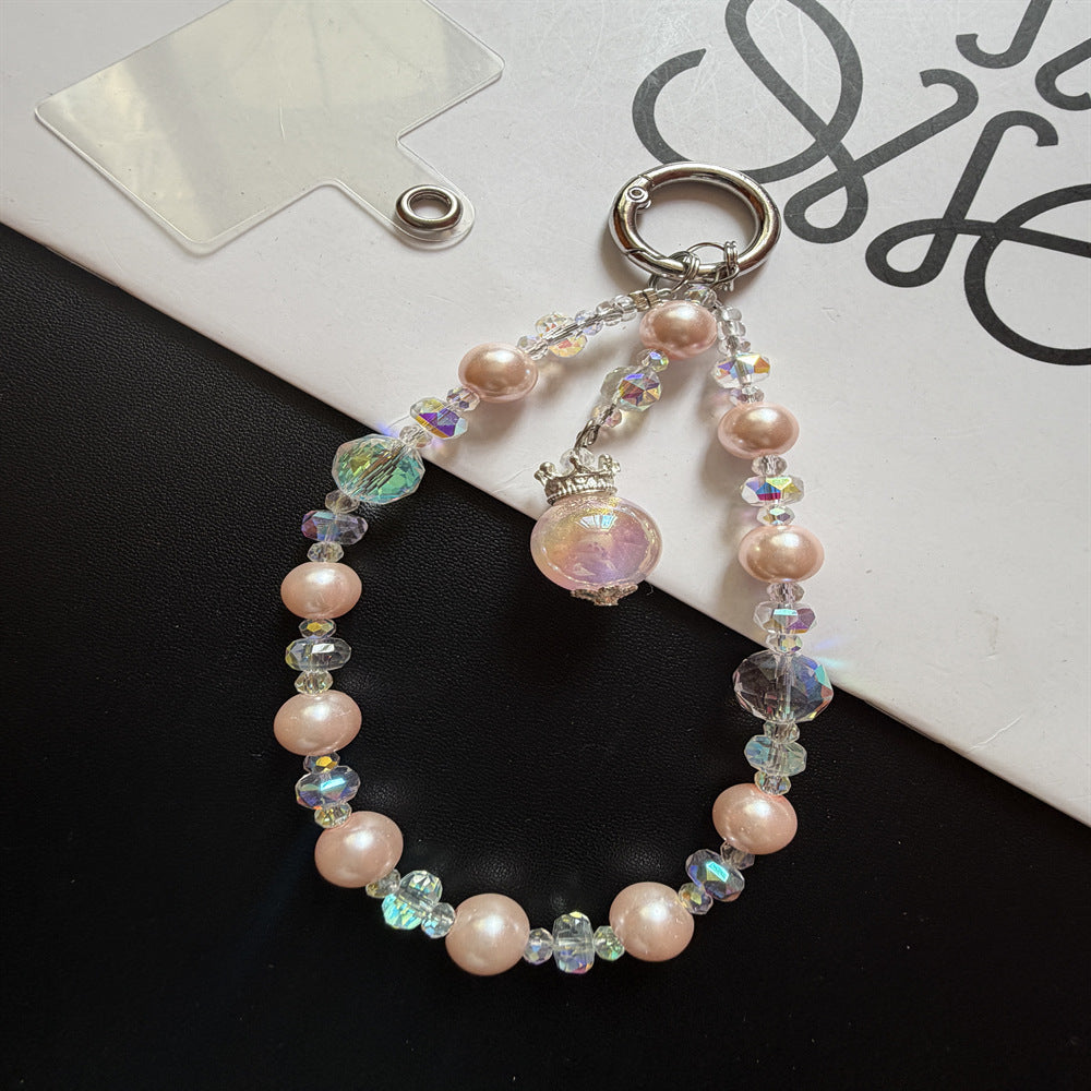 Elegant Beaded Keychain with Charm Kalsten