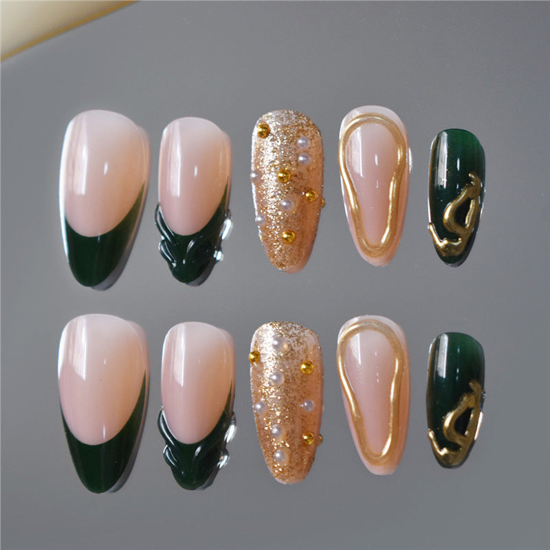 Glamorous Decorative Press-On Nail Art Kalsten