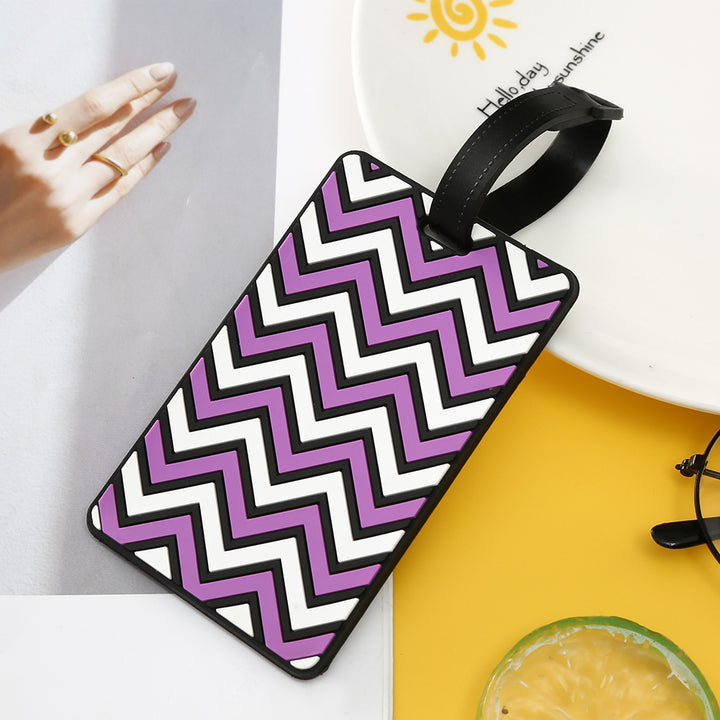 Women's Luggage Tag with Modern Zigzag Pattern Kalsten