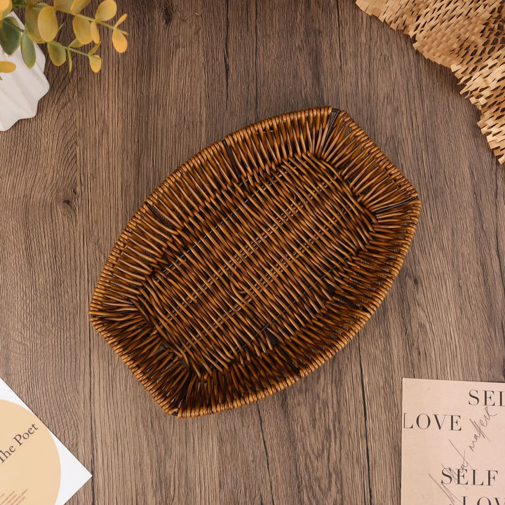 Handcrafted Oval Woven Basket Kalsten