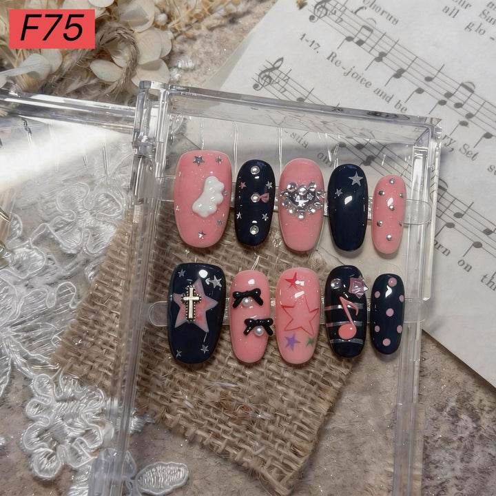 Thematic Artistic Press-On Nail Set