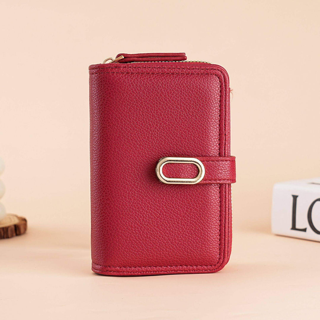 Elegant Leather Zippered Wallet
