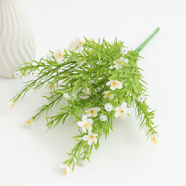 Artificial flower stem with fine blooms
