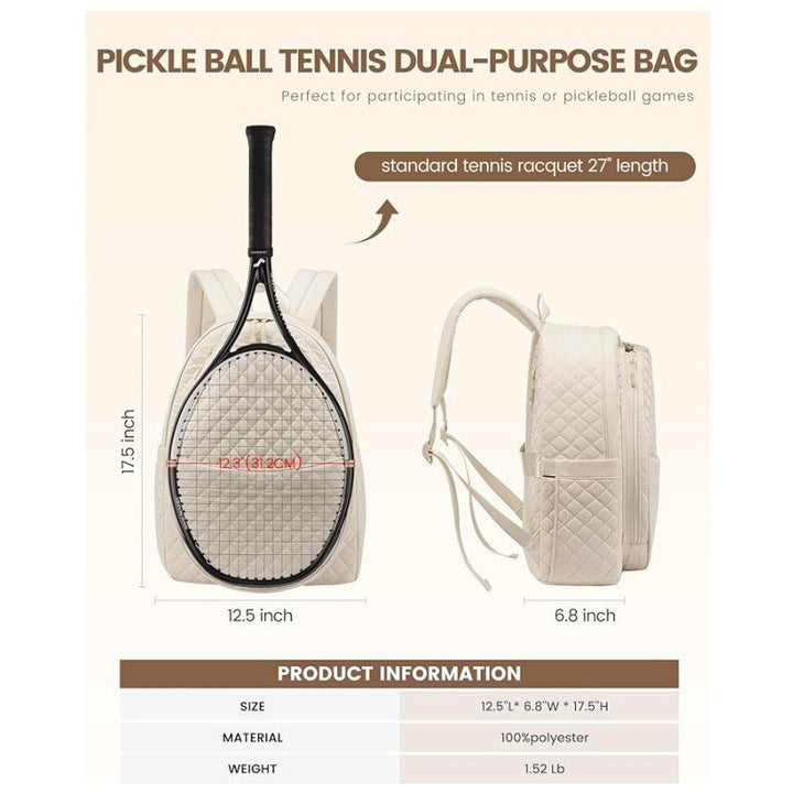 Quilted Tennis Racket Backpack Kalsten 1789074113