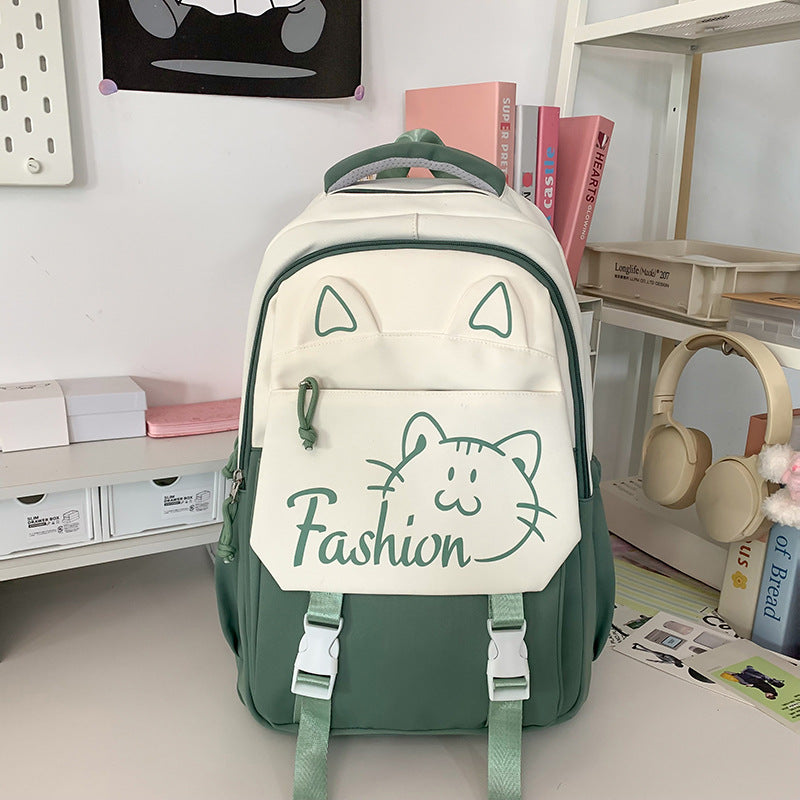 Backpack with Cute Cat Ears and Practical Compartments Kalsten