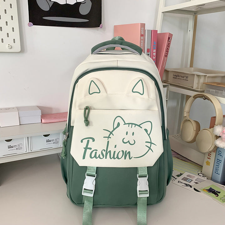 Backpack with Cute Cat Ears and Practical Compartments Kalsten