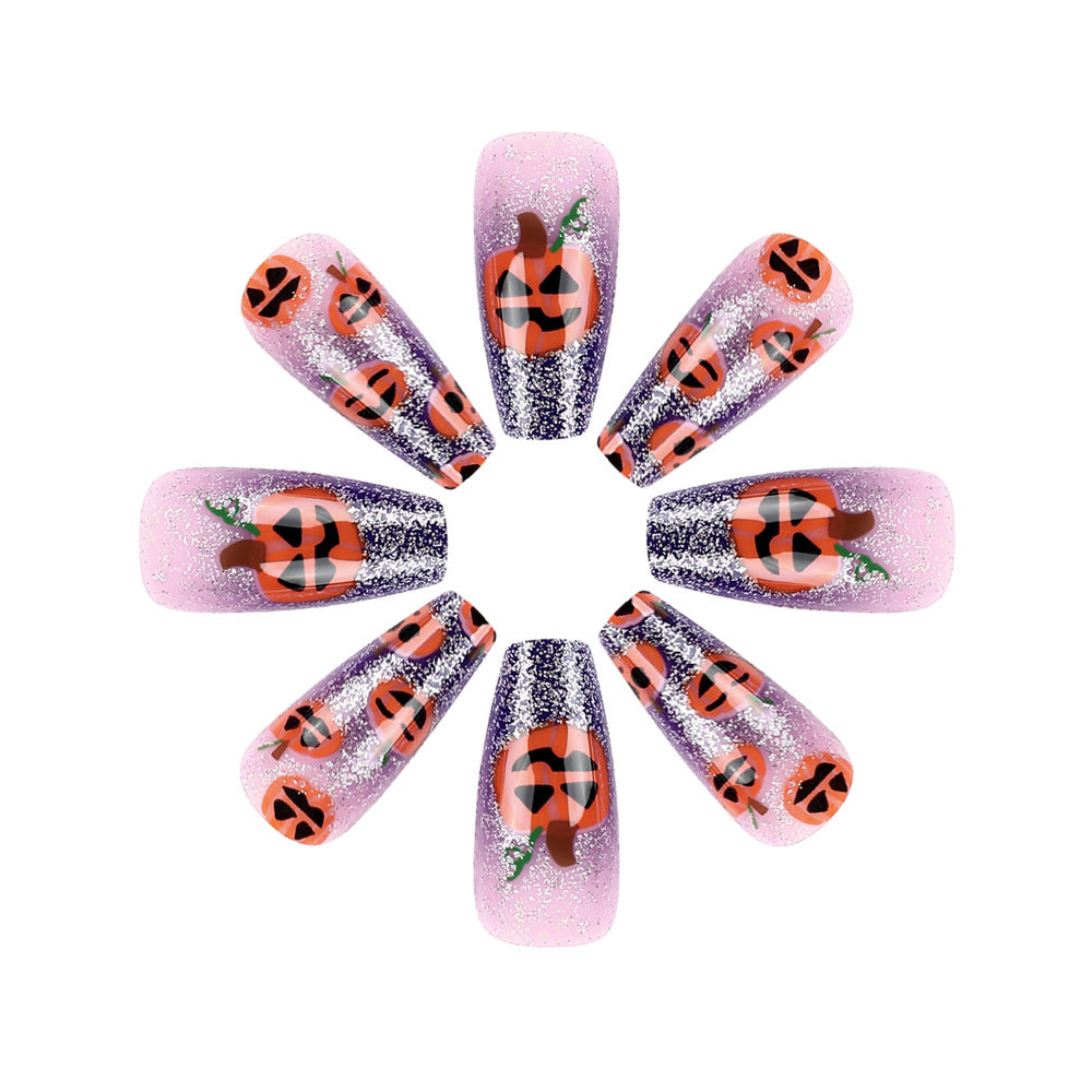 Halloween-Themed Long-Lasting Press-On Nail Art Kalsten