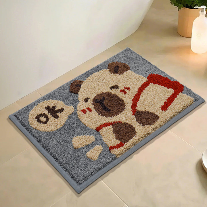 Cute Bear-Themed Bath Mat Kalsten