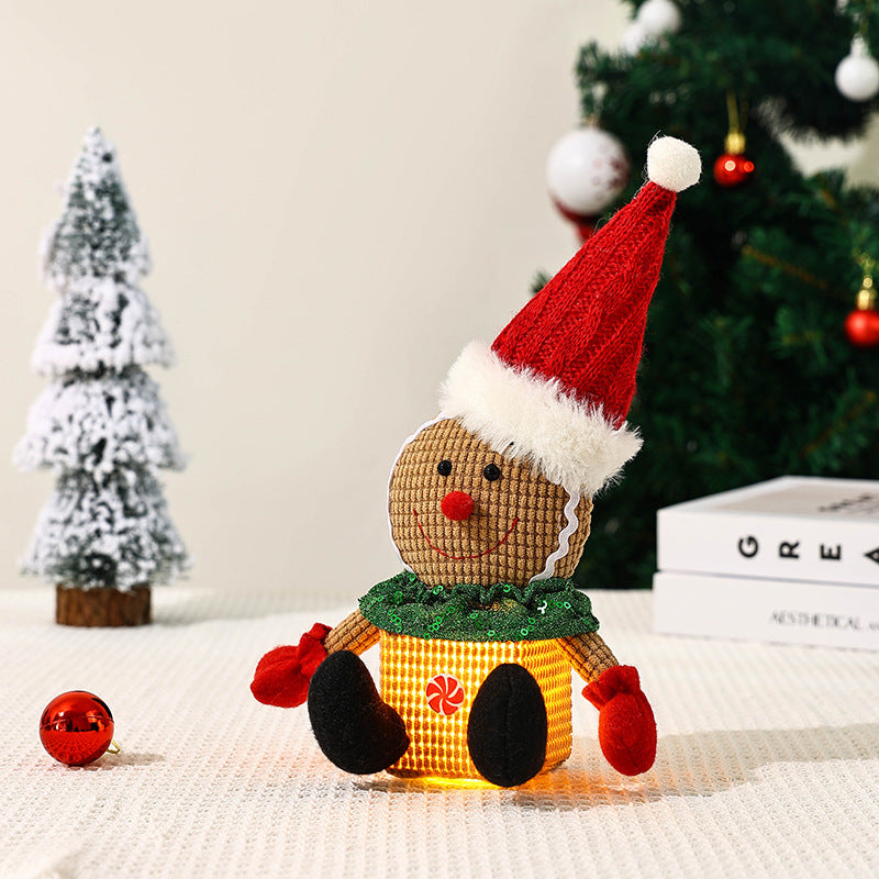 Cute Christmas gnome with LED light Kalsten