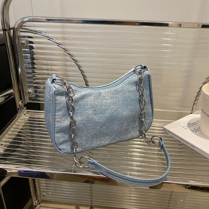Stylish Chain-Handled Hobo Bag Kalsten