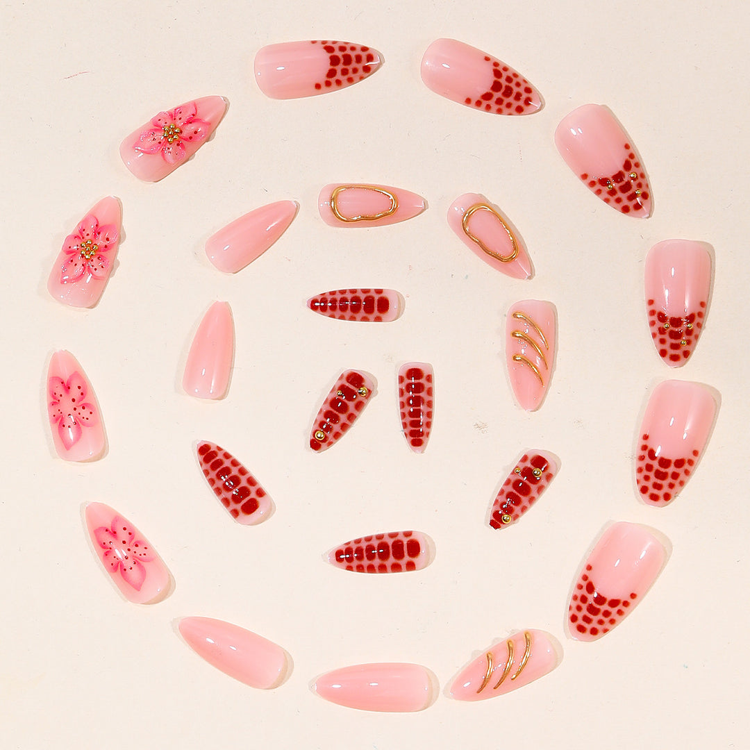 Glamorous Floral Nail Art Set Kalsten