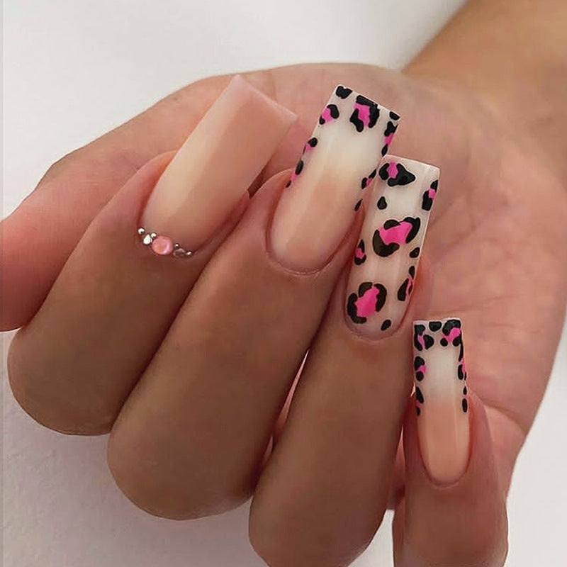 Artistic Leopard Print Press-On Nail Kit kalsten
