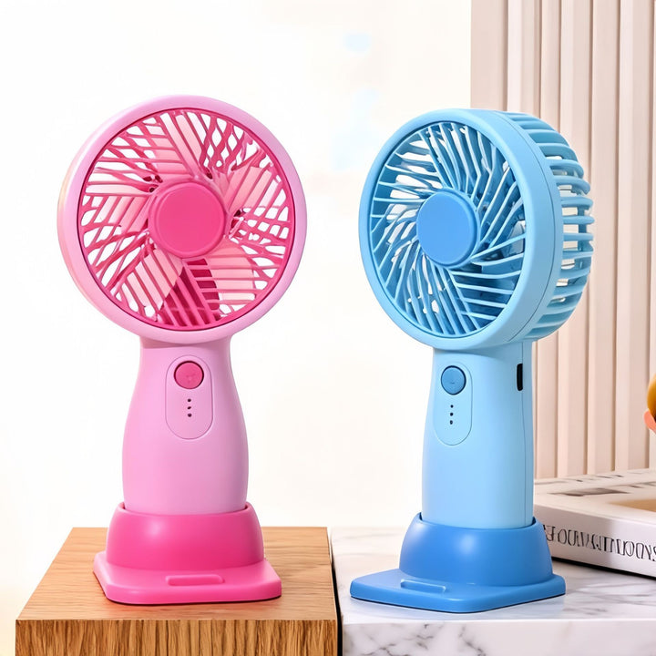 Women's Portable Table Fan with USB Charging Function and Adjustable Tilt Angle Kalsten