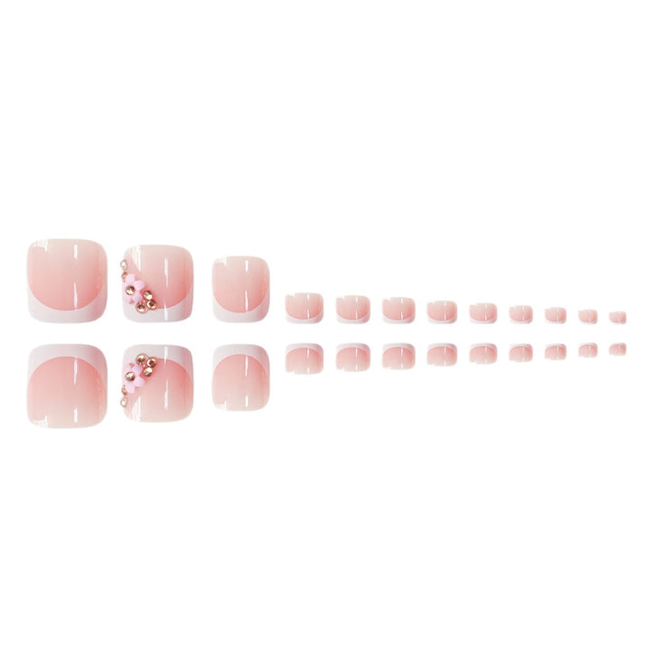Artistic French Tip Pedicure Kalsten