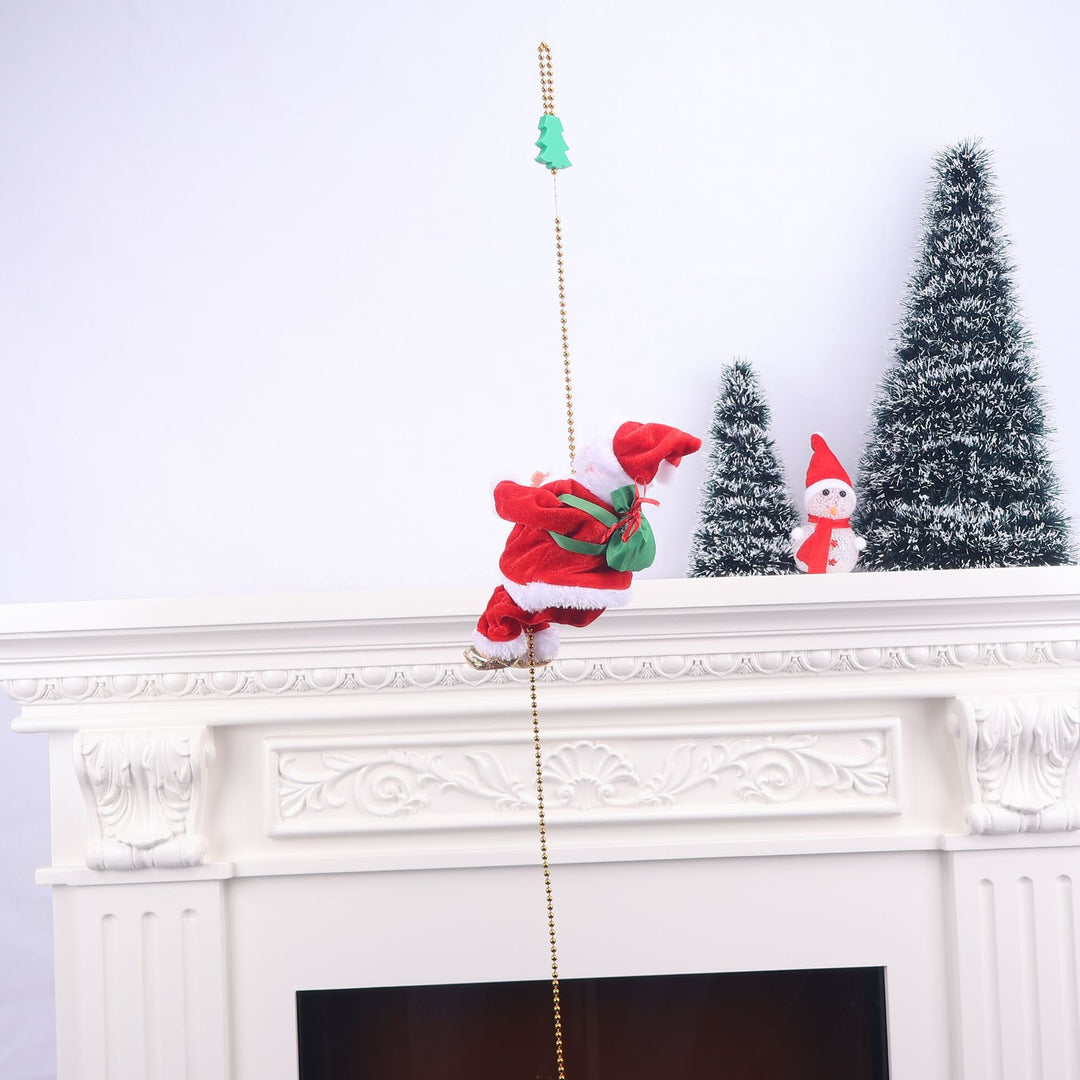 Decorative Santa Claus figurine with reflection ornament
