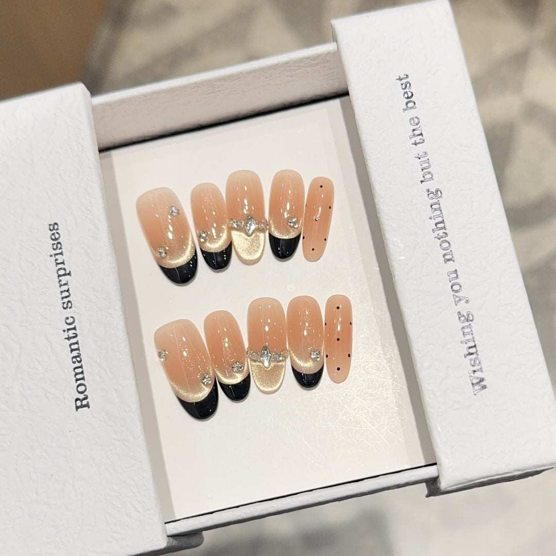 Artificial nails with Romantic Design Kalsten