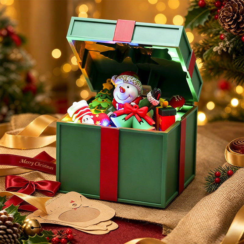 Decorative Christmas box with LED lighting Kalsten