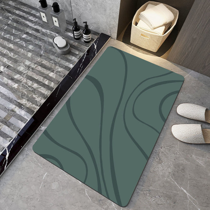 Abstract Patterned Bathroom Mat