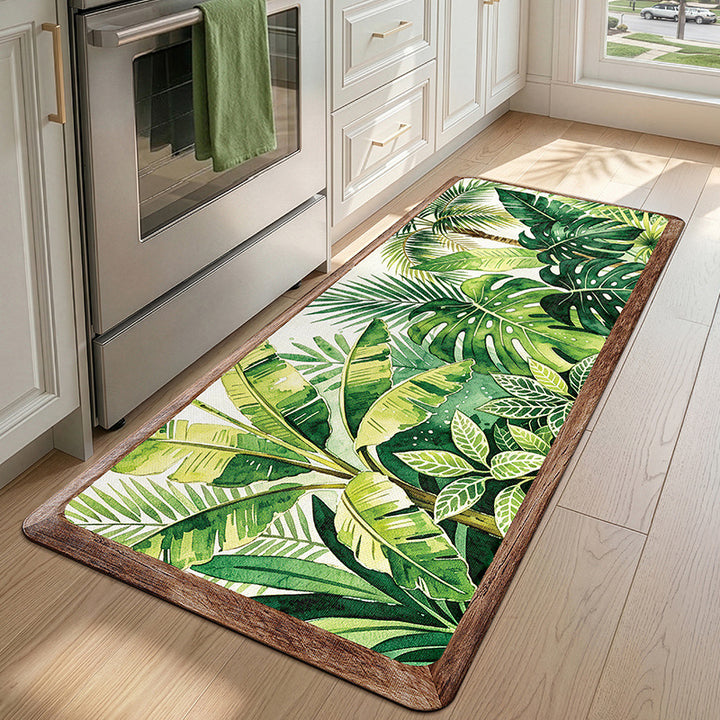 Decorative Jungle-Themed Kitchen Runner Mat Kalsten