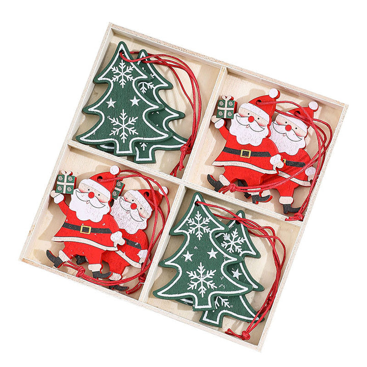 Decorative Wooden Christmas Bell Ornaments