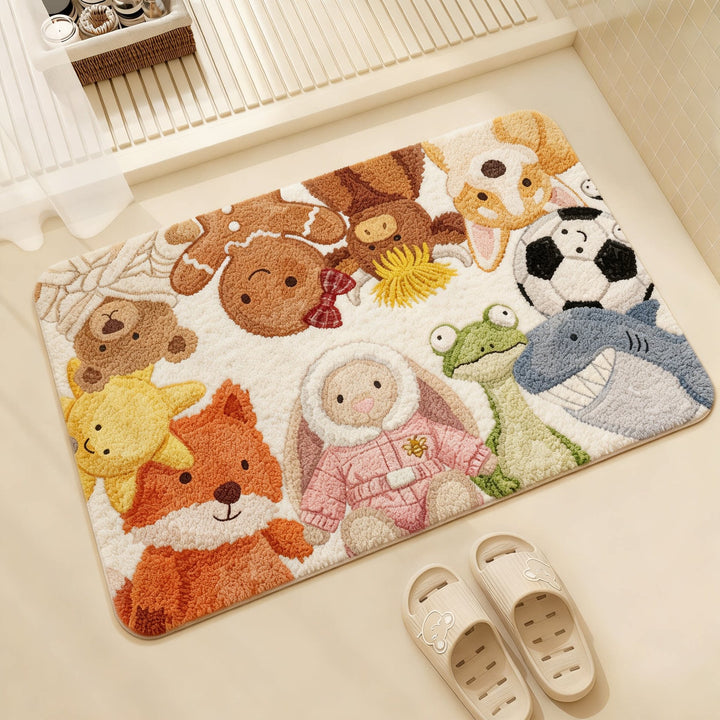 Animal-Themed Plush Bath Mat