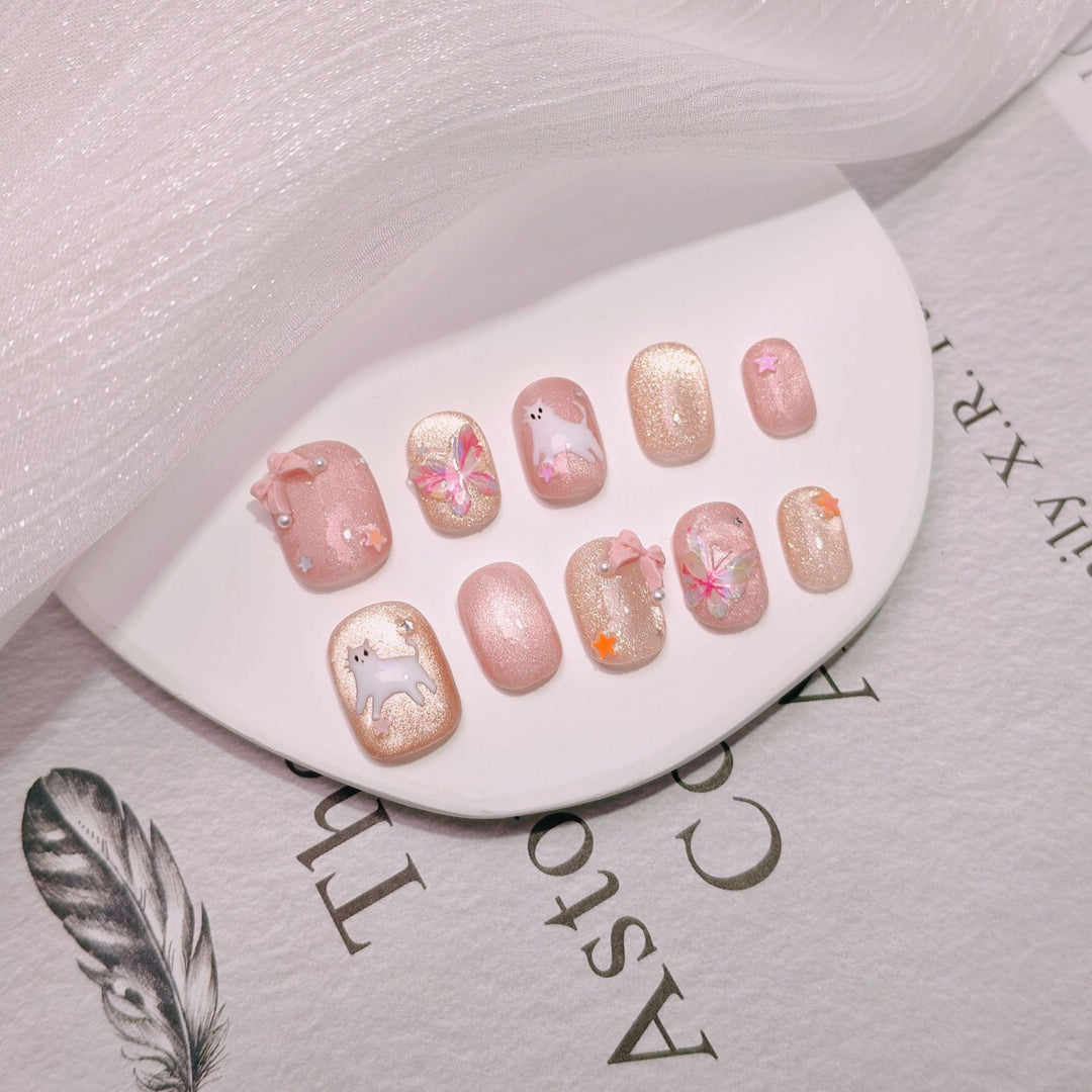 Elegant French Tip Press-On Nails Kalsten
