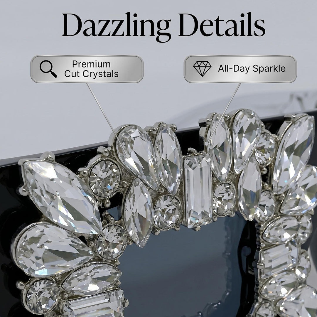 Women's sunglasses in vintage design with sparkling crystal embellishments Kalsten