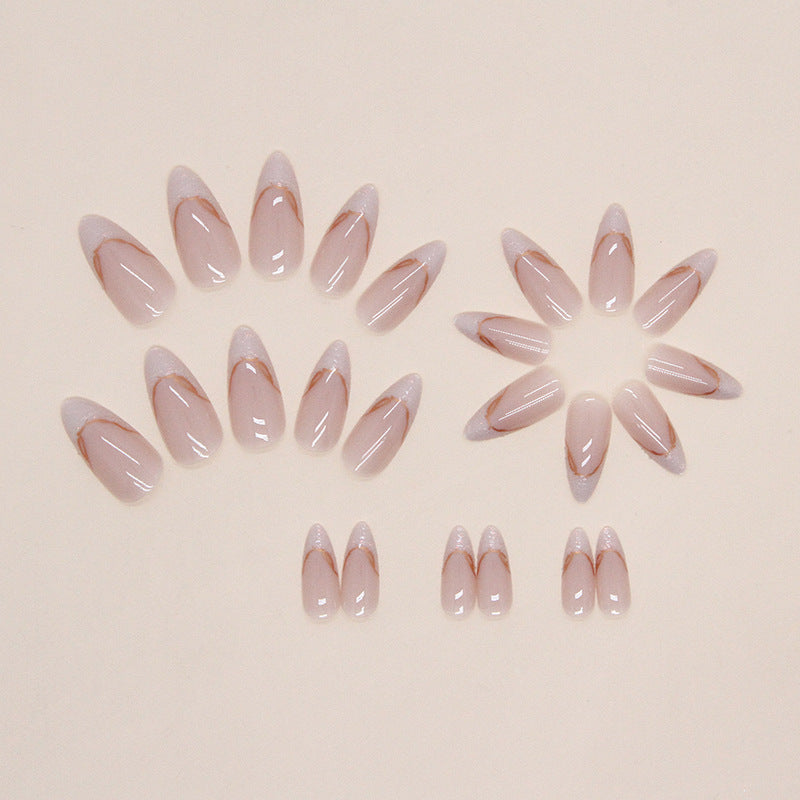 Elegant Almond-Shaped Press-On Nail Extensions Kalsten