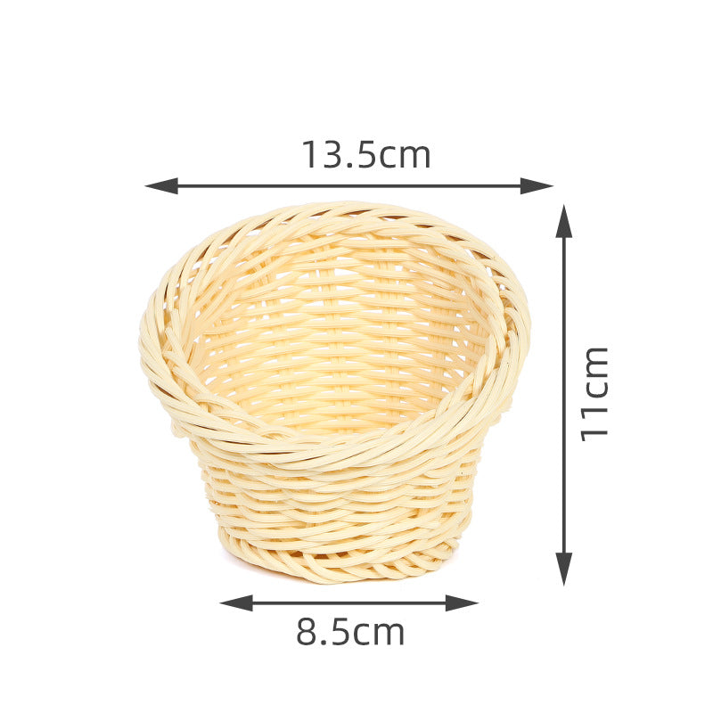 Decorative Woven Round Basket Kalsten