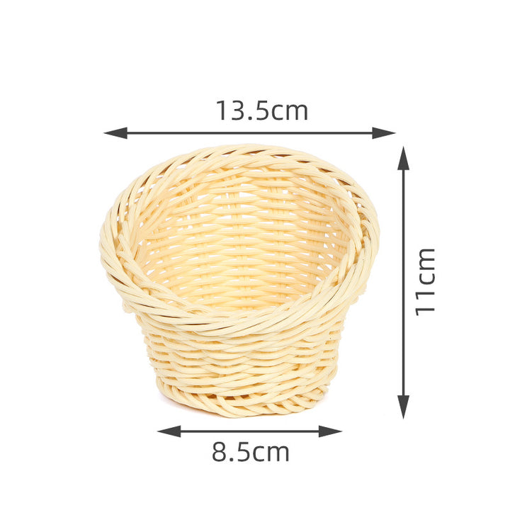 Decorative Woven Round Basket Kalsten