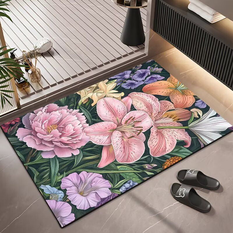 Floral Pattern Area Rug