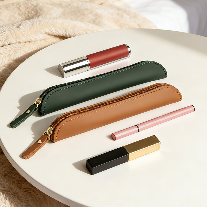 Elegant Leather Pencil Pouch Kalsten
