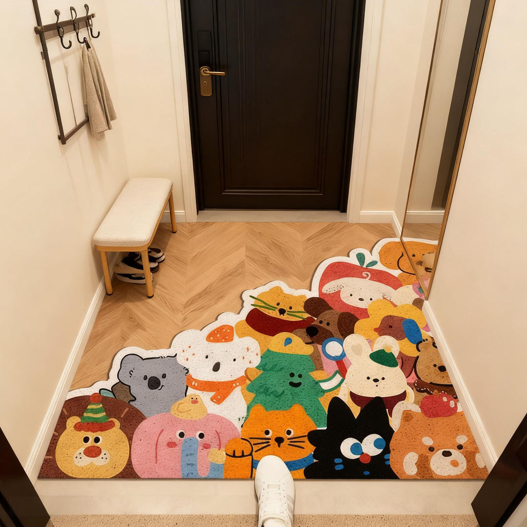Cute Animals Themed Decorative Area Mat