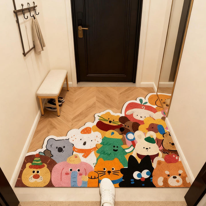 Cute Animals Themed Decorative Area Mat